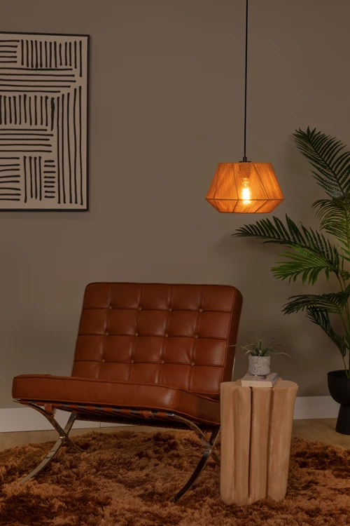 Lucide JESSICA - Hanglamp - Ø 30 cm - 1xE27 - Terracotta - sfeer 1